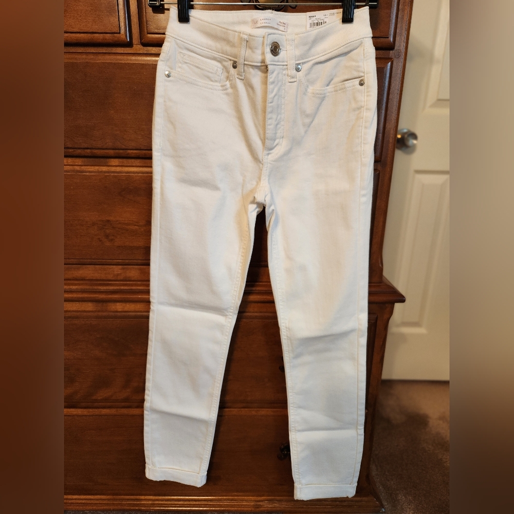 Lauren Conrad Skinny Ankle Women's White Jeans